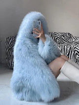 Litlookz Studio Faux Fur Hooded Jacket, view 3