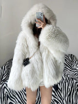 Litlookz Studio Faux Fur Hooded Jacket, view 5