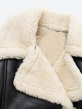 Litlookz Studio Faux Fur Lined Biker Jacket, view 3
