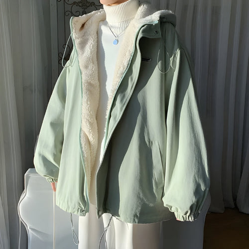 Litlookz Studio Faux Fur Lined Hooded Jacket