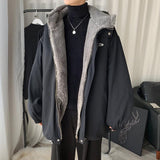 Litlookz Studio Faux Fur Lined Hooded Jacket, view 3