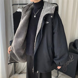 Litlookz Studio Faux Fur Lined Hooded Jacket, view 4