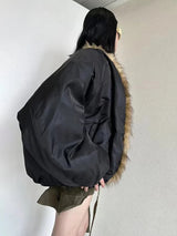 Litlookz Studio Faux Fur Puffer Jacket, view 4