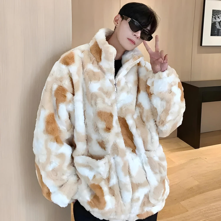 Litlookz Studio Faux Fur Zip-Up Teddy Jacket