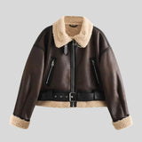 Litlookz Studio Faux Leather Aviator Jacket, view 2