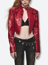 Litlookz Studio Faux Leather Biker Jacket, view 2