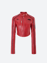 Litlookz Studio Faux Leather Biker Jacket, view 5