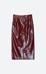 Litlookz Studio Faux Leather Midi Pencil Skirt, view 6