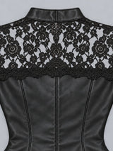 Litlookz Studio Faux Leather Mini Dress, view 4