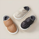 Litlookz Studio Faux Leather Puffer Slippers, view 2