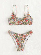 Litlookz Studio Floral Bralette Bikini Set, view 5