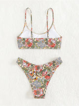 Litlookz Studio Floral Bralette Bikini Set, view 6