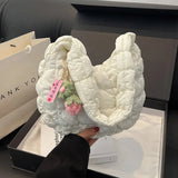 Litlookz Studio Floral Charm Puffer Bag, view 4