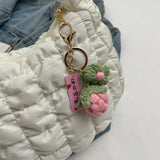 Litlookz Studio Floral Charm Puffer Bag, view 5
