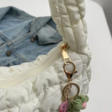 Litlookz Studio Floral Charm Puffer Bag, view 6