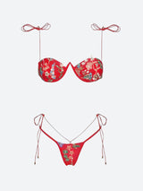 Litlookz Studio Floral Embroidered Bikini Set, view 5