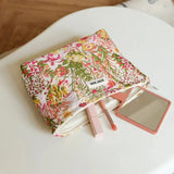 Litlookz Studio Floral Embroidered Makeup Bag, view 3
