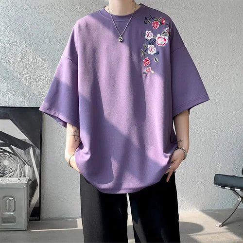 Litlookz Studio Floral Embroidered Tee