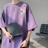 Litlookz Studio Floral Embroidered Tee, view 2