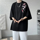 Litlookz Studio Floral Embroidered Tee, view 5
