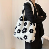 Litlookz Studio Floral Faux Fur Hobo Bag, view 2