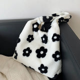 Litlookz Studio Floral Faux Fur Hobo Bag, view 6