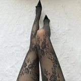 Litlookz Studio Floral Lace Sheer Tights, view 4