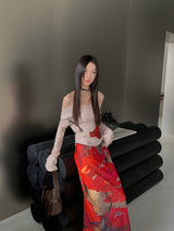 Litlookz Studio Floral Off Shoulder Top, view 6