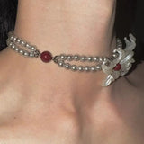 Litlookz Studio Floral Pearl Necklace, view 2