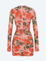 Litlookz Studio Floral Ruched Corset Mini Dress, view 6