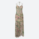 Litlookz Studio Floral Ruched Maxi Dress, view 5