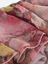 Litlookz Studio Floral Ruffled Mesh Mullet Skirt, view 3