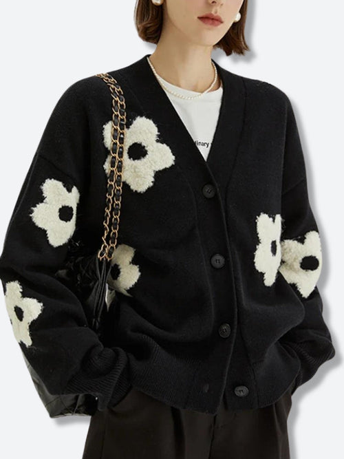 Litlookz Studio Flower Cardigan