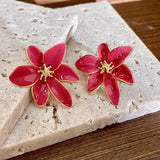 Litlookz Studio Flower Gold Stud Earrings, view 4