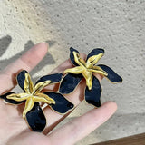 Litlookz Studio Flower Gold Stud Earrings, view 5