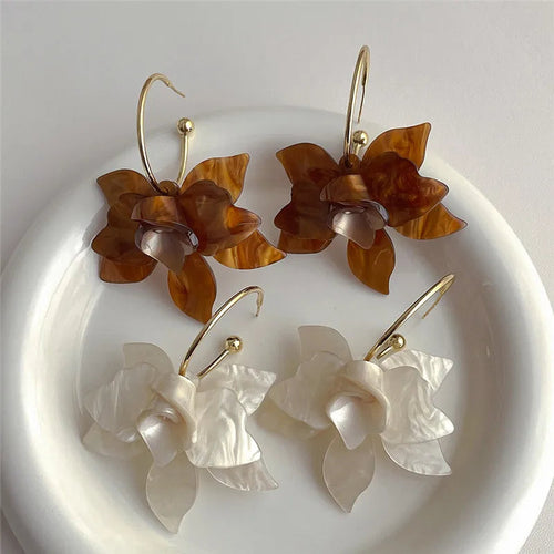 Litlookz Studio Flower Hoop Earrings