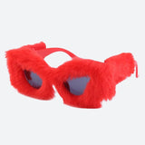 Litlookz Studio Fluffy Cat Eye Sunglasses, view 3