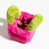 Litlookz Studio Fluffy Faux Fur Basket Handbag, view 3