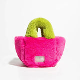 Litlookz Studio Fluffy Faux Fur Basket Handbag, view 5