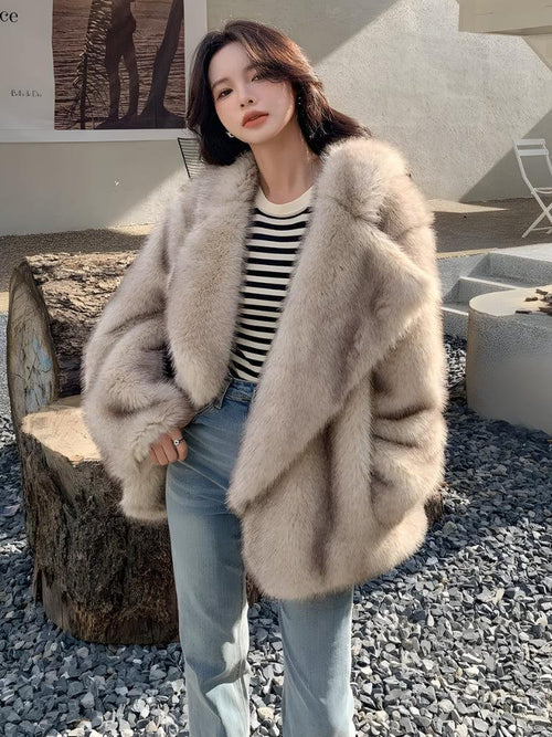Litlookz Studio Fluffy Faux Fur Jacket