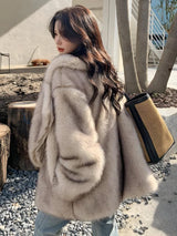 Litlookz Studio Fluffy Faux Fur Jacket, view 2