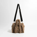 Litlookz Studio Fluffy Faux Fur Tote Bag, view 2