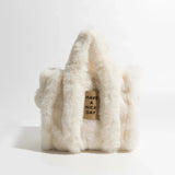 Litlookz Studio Fluffy Faux Fur Tote Bag, view 4