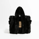 Litlookz Studio Fluffy Faux Fur Tote Bag, view 5