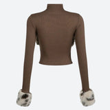 Litlookz Studio Fluffy Leopard Top, view 6