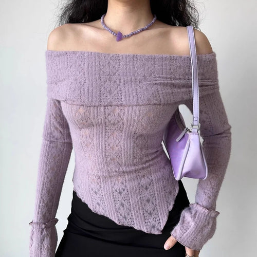 Litlookz Studio Fold-Over Lace Top