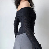 Litlookz Studio Fold-Over Lace Top, view 4