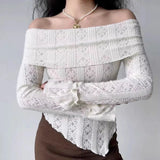Litlookz Studio Fold-Over Lace Top, view 5