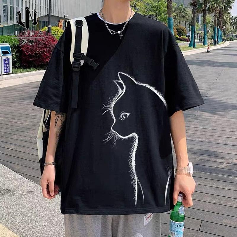 Litlookz Studio Front Printed Cat Tee