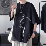 Litlookz Studio Front Printed Cat Tee, view 3